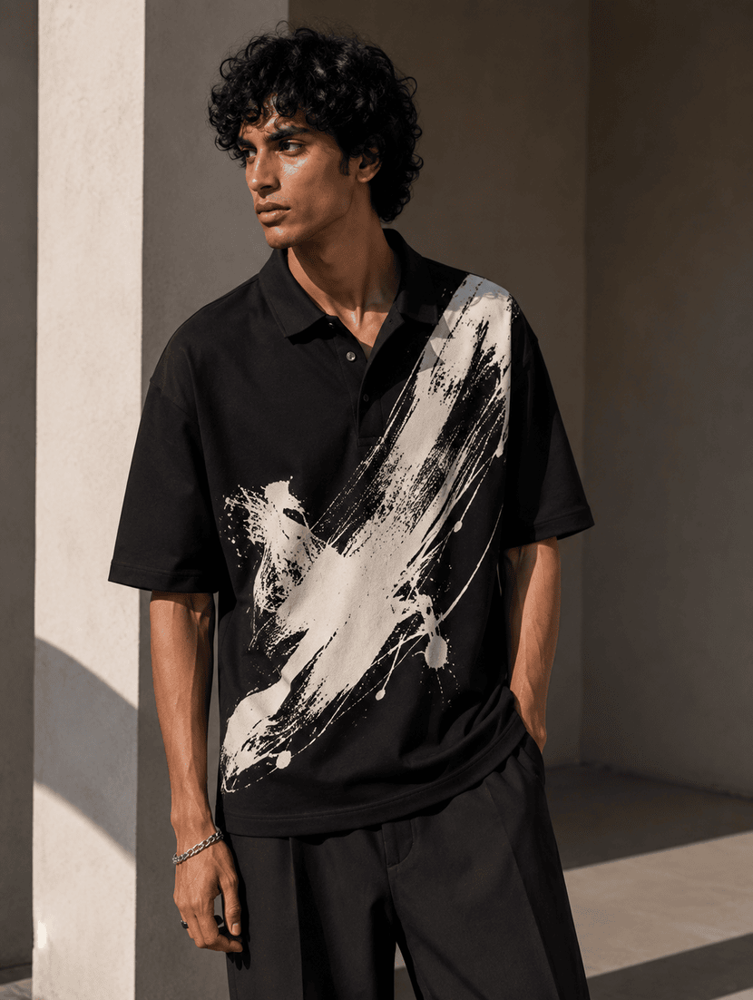 Black Printed T-shirt