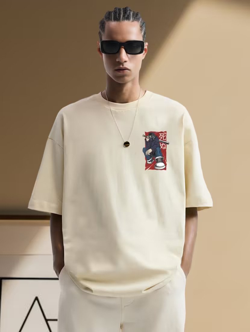 Ivory Anime Graphic Tee